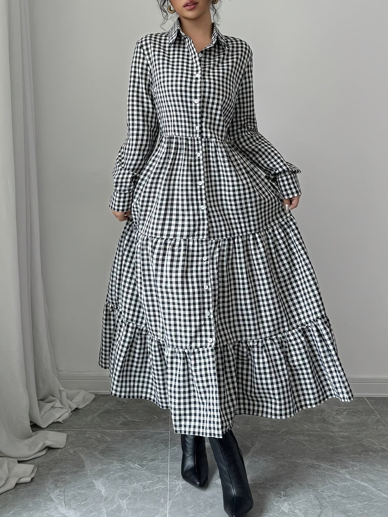 Krissie | Stylish Maxi Blouse Dress for Women