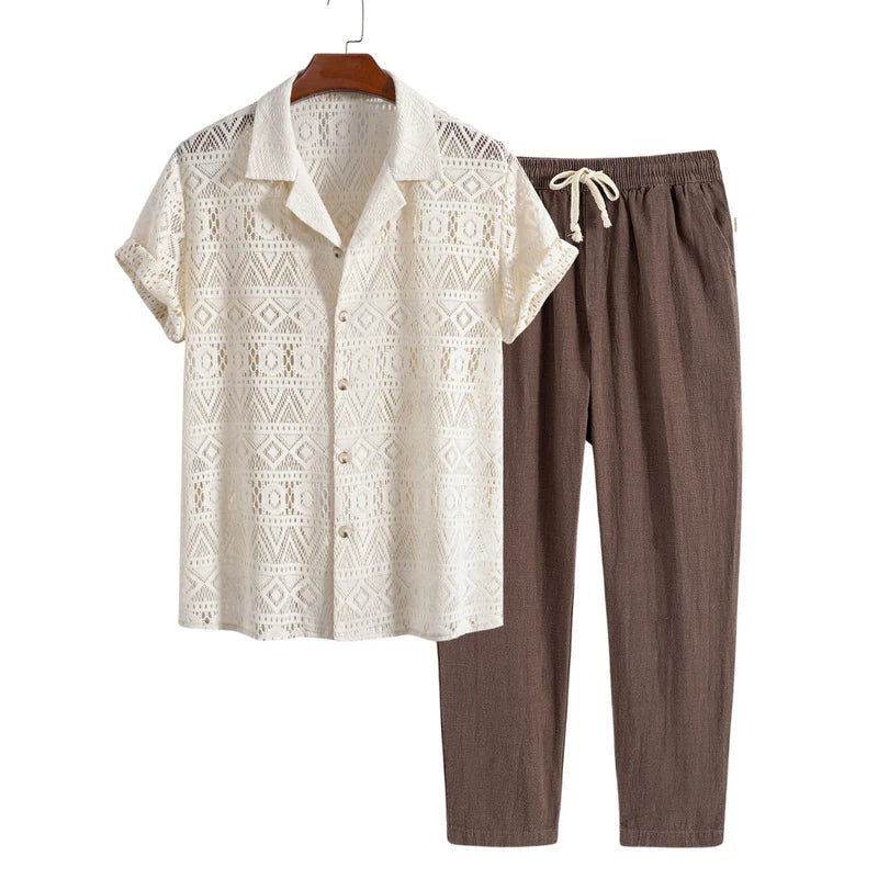 Kurzarm Cuban Shirt Set