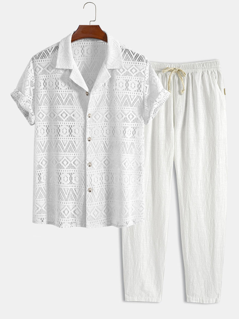 Kurzarm Cuban Shirt Set