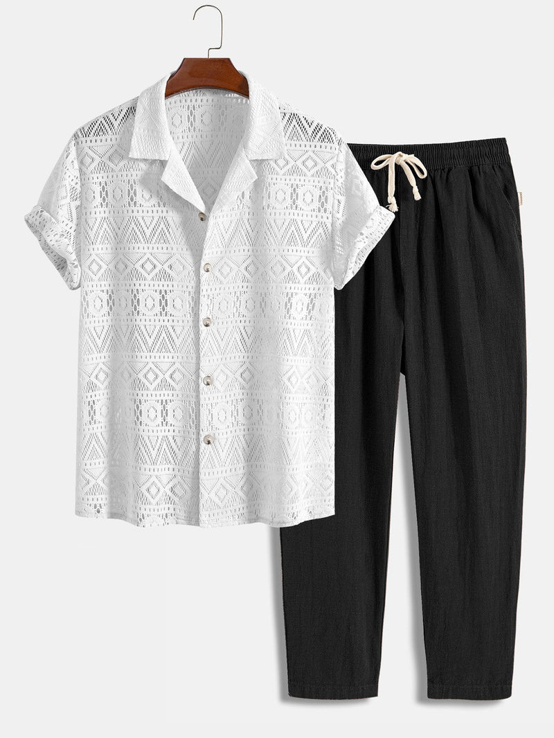 Kurzarm Cuban Shirt Set