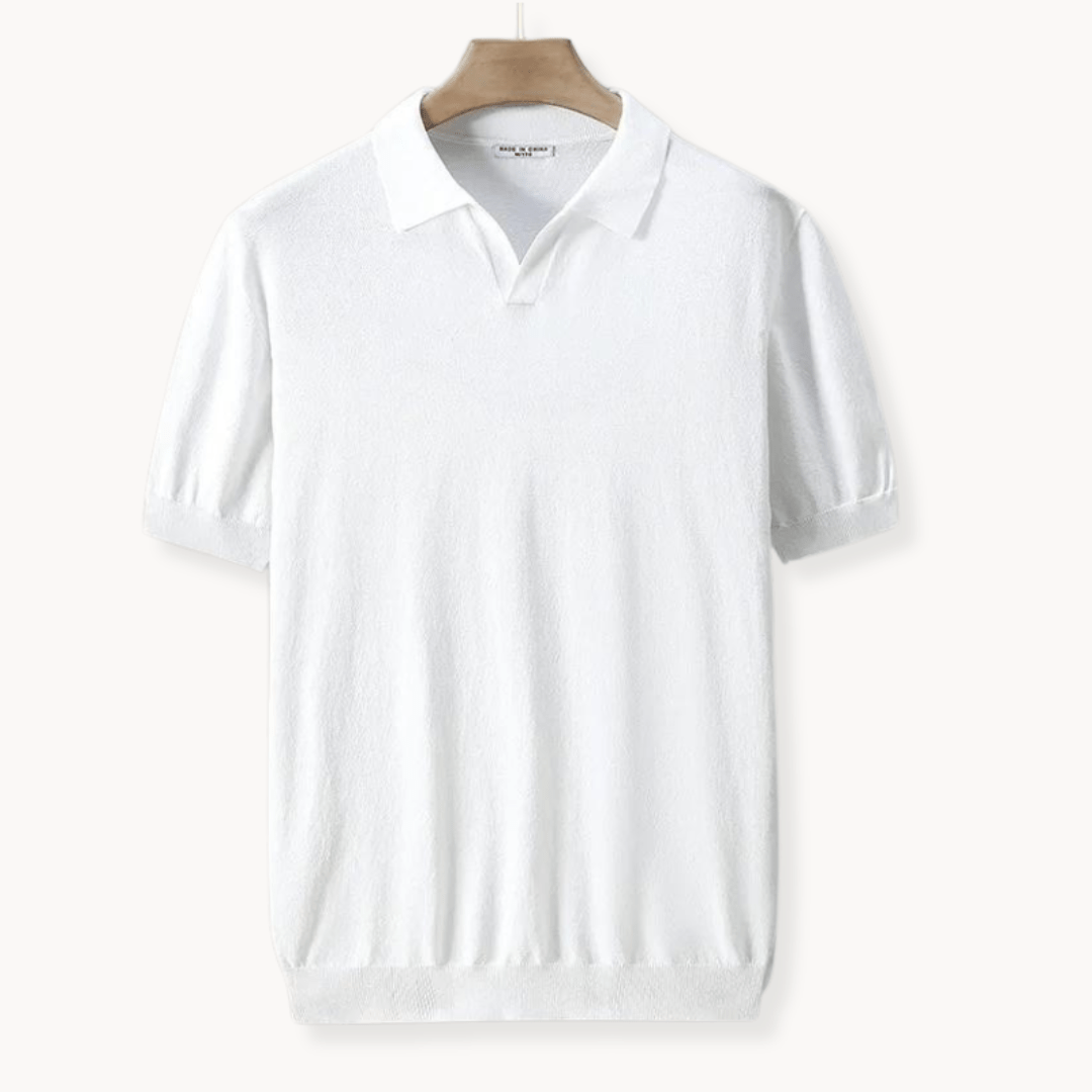 Kurzarm Strickpolo für Herren