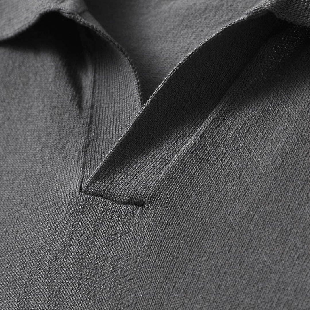 Kurzarm Strickpolo für Herren