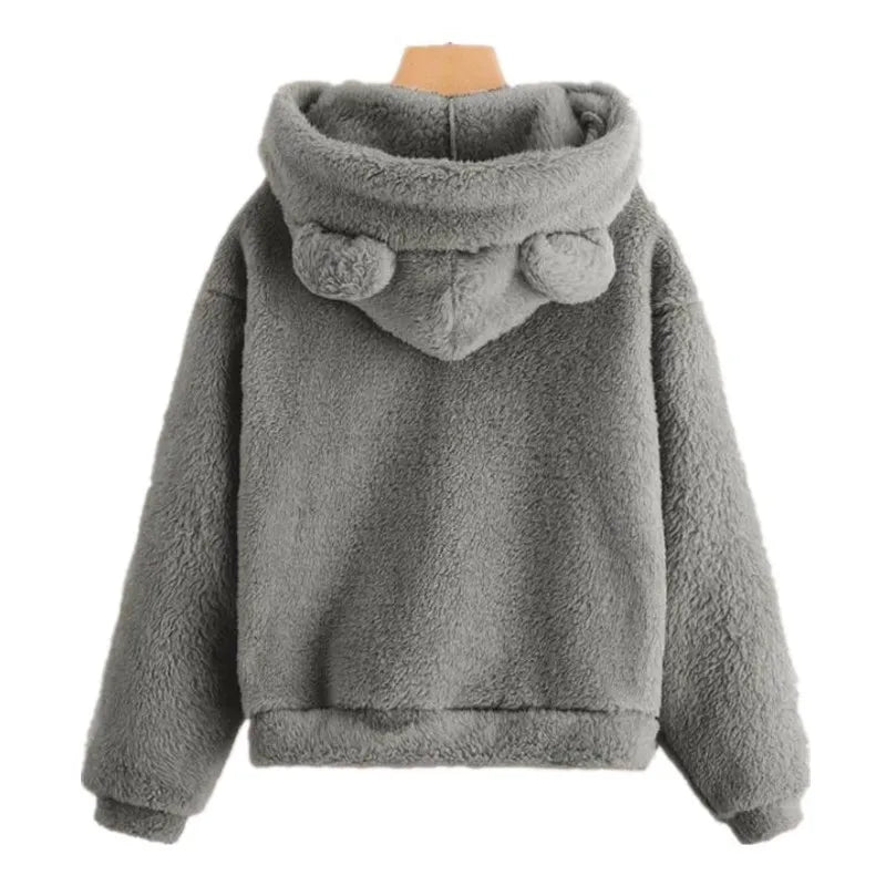 Kuscheliger Damen Hoodie mit Teddyohren