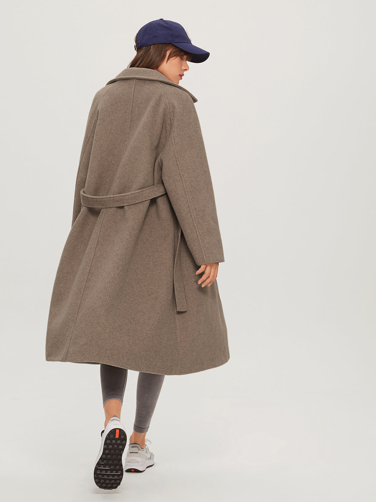 Langer Wollmantel für Damen