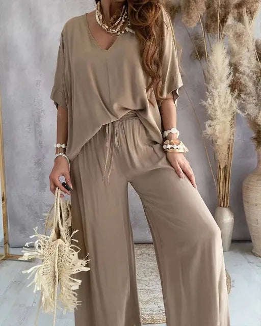 Lässiges Sommer-Zweiteiler-Set für Damen