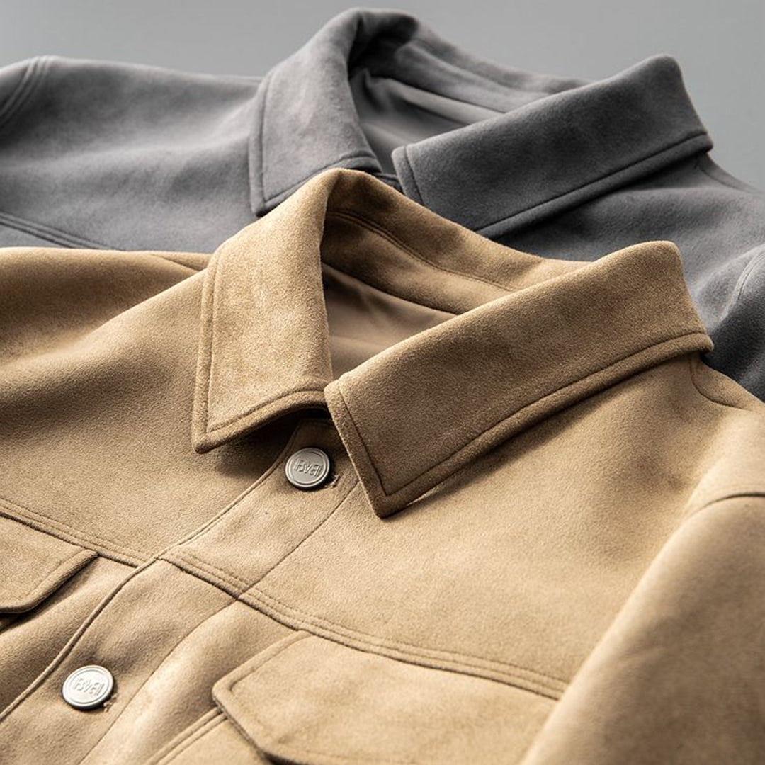 Evan | Trendig Suede Jacke für Männer