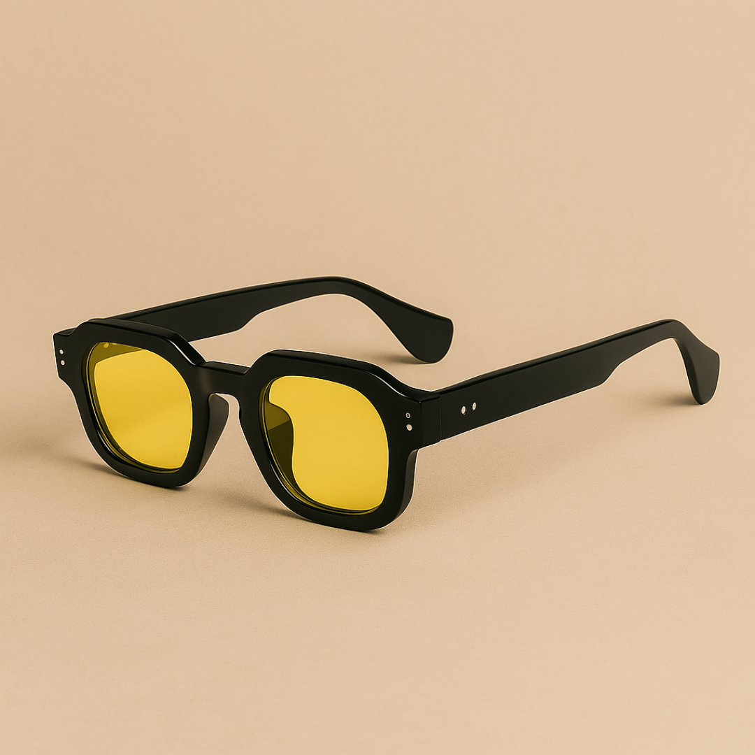Light square sunglasses for men