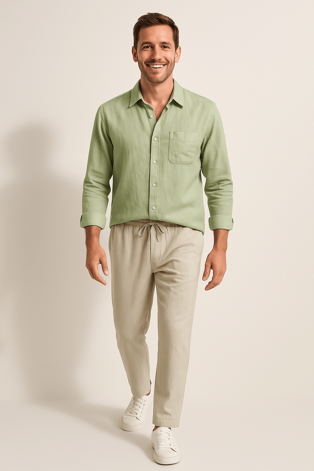 Leinenhemd mit Leinenhose
