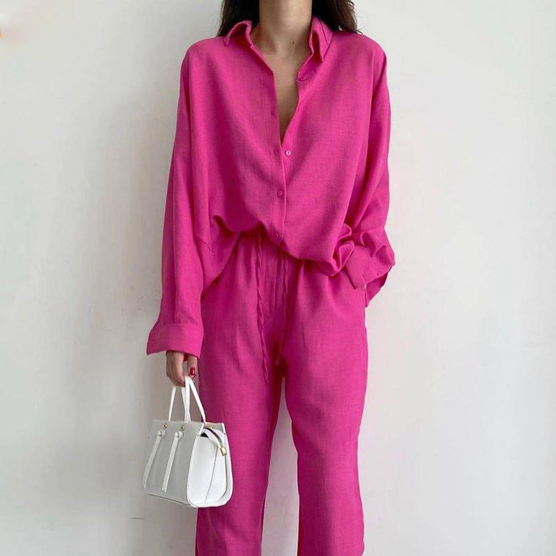 Variant image for Aimee | Leinenblusenset für Damen mit weiter Hose, Sommer Eleganz-7