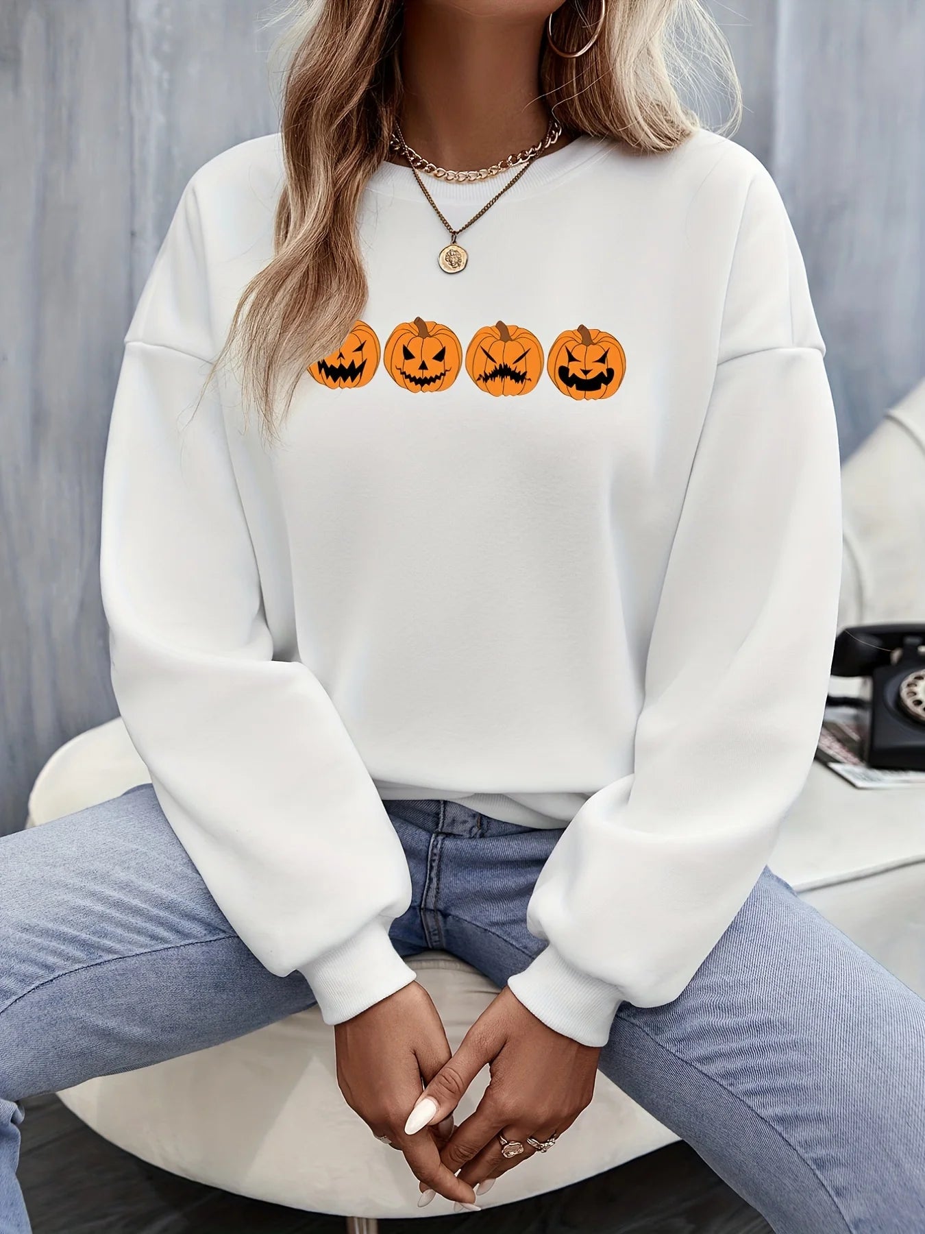 Halloween Damen Sweatshirt