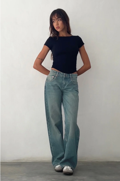 Mila Niedrige Taille Stretchdenim Jeans für Damen | Komfortable Passform 5