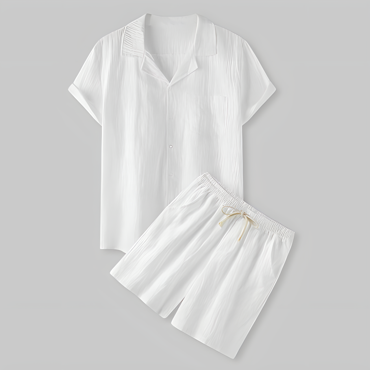 Variant image for Max | Stilvolles Kurzarmhemd und Shorts Set für Herren Bekleidung-11