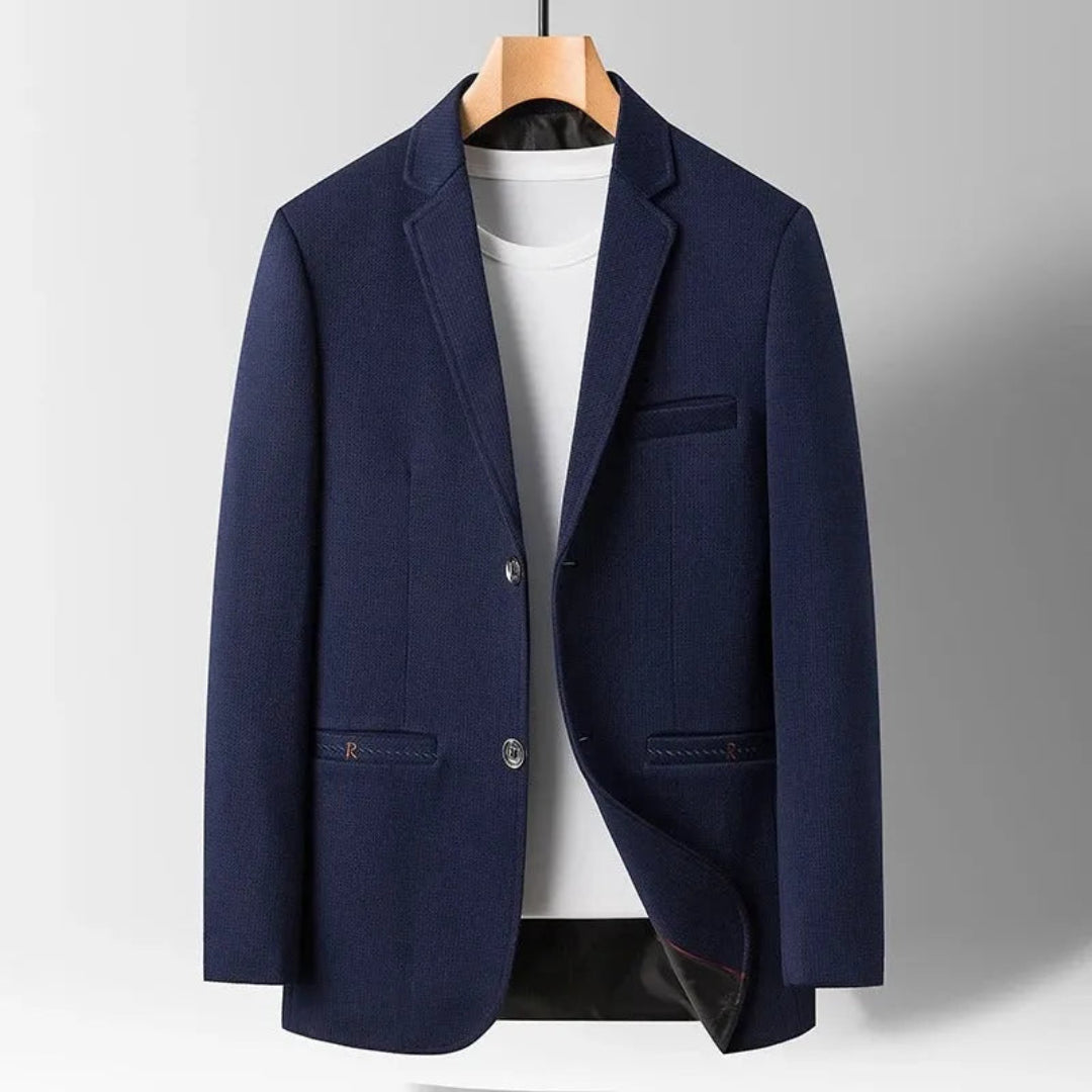 Skräddarsydd blazer i premium ullblandning för smart casual-stil