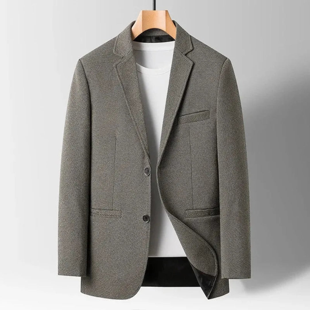 Skräddarsydd blazer i premium ullblandning för smart casual-stil