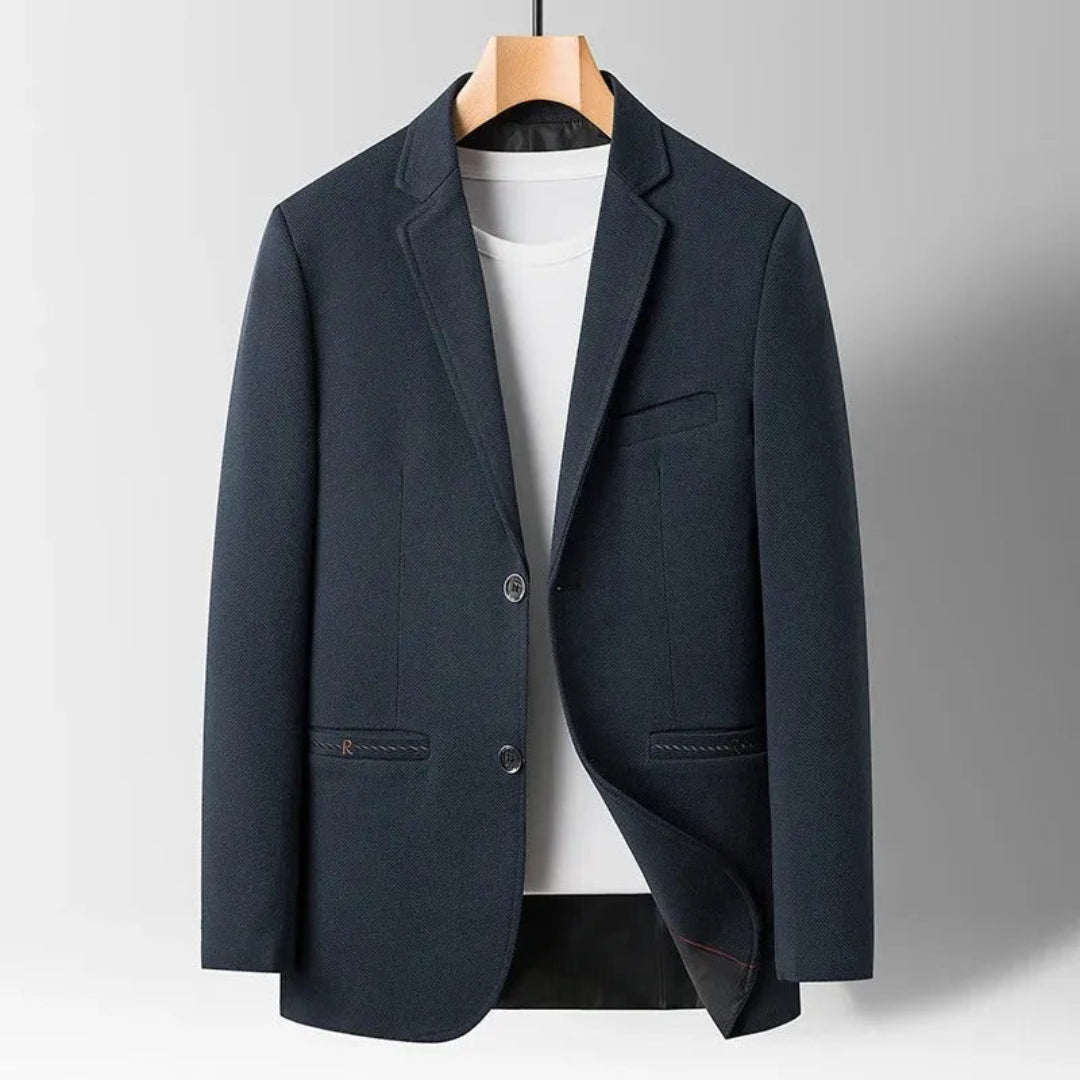 Skräddarsydd blazer i premium ullblandning för smart casual-stil