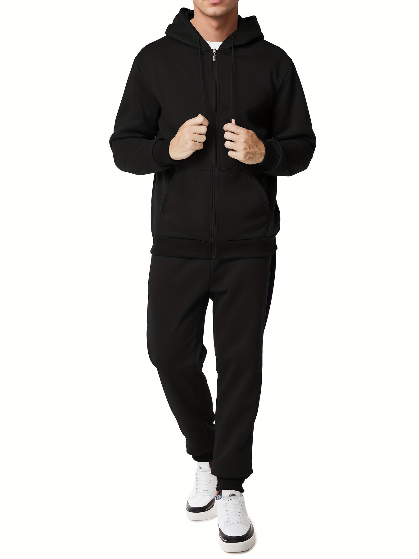 Moderner Kapuzenpullover mit Hose für Herren