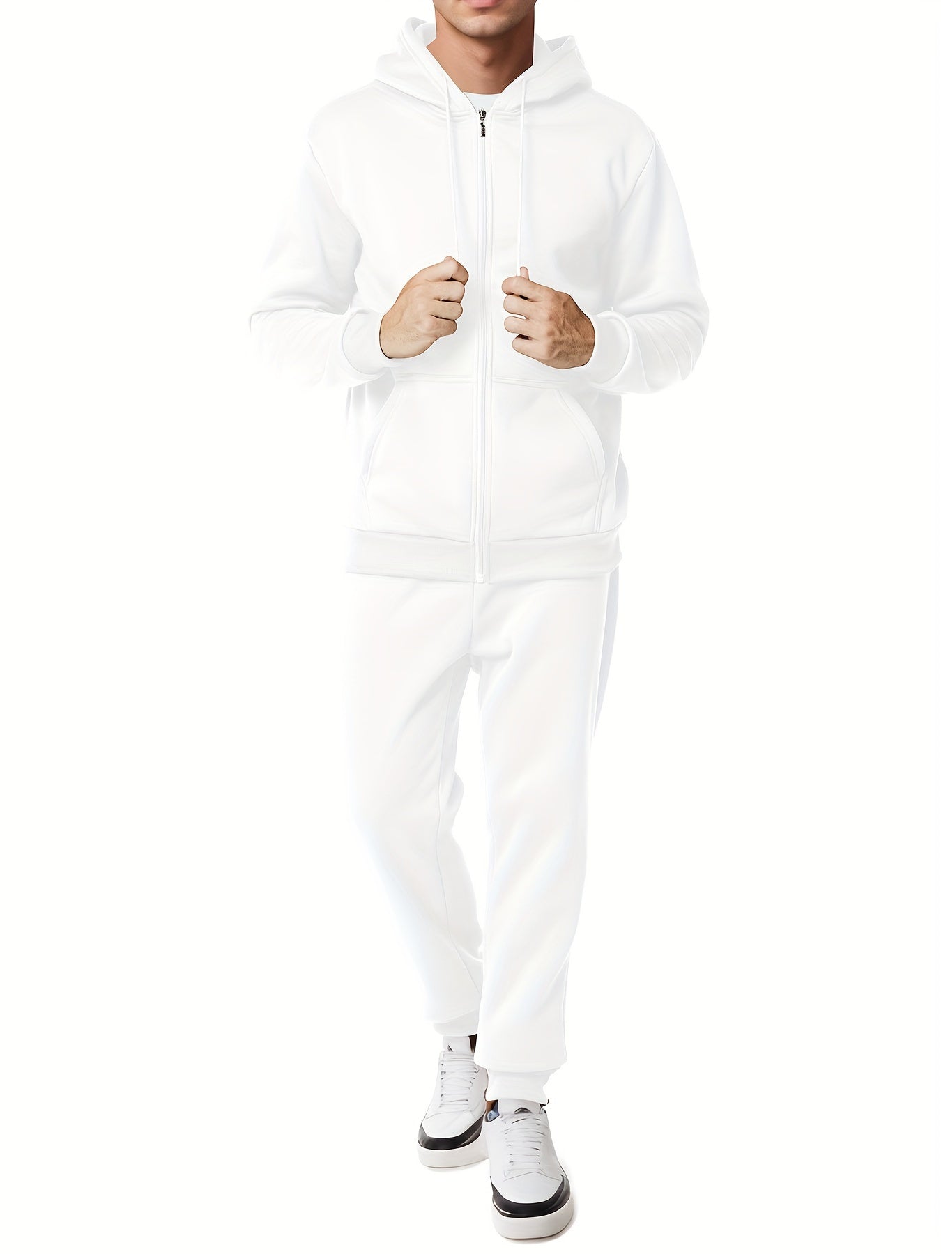Moderner Kapuzenpullover mit Hose für Herren