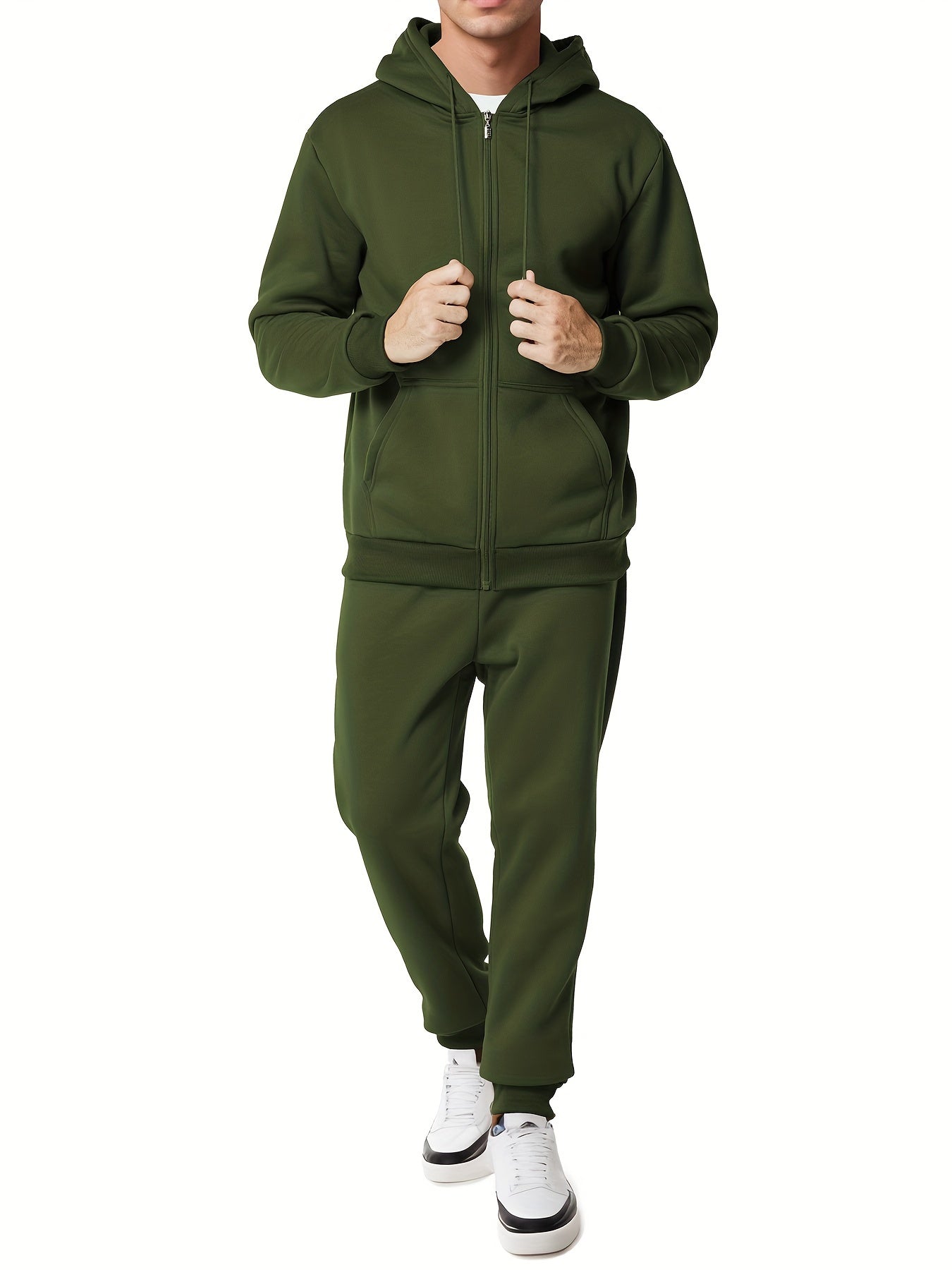 Moderner Kapuzenpullover mit Hose für Herren