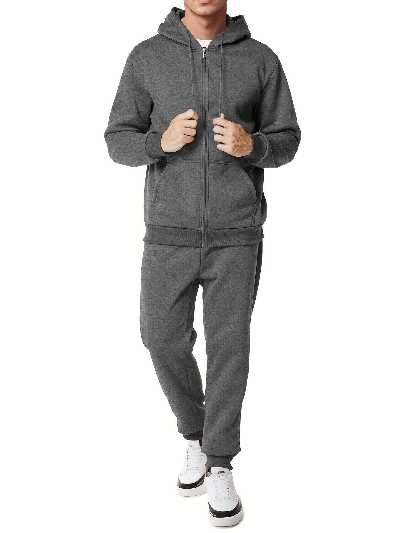 Moderner Kapuzenpullover mit Hose für Herren