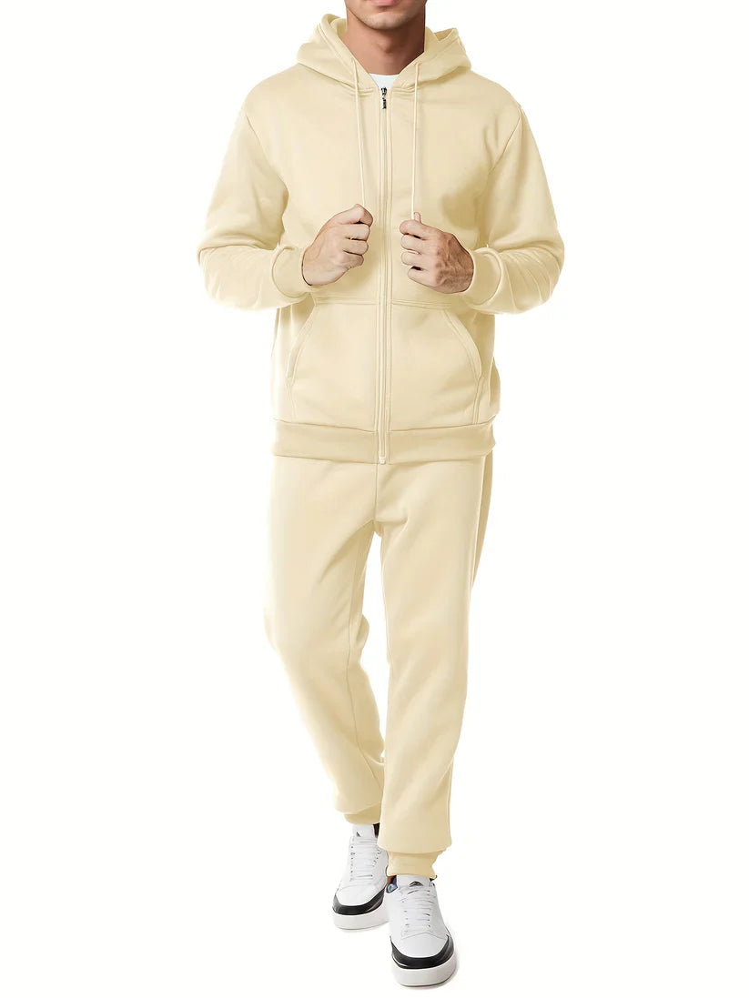 Moderner Kapuzenpullover mit Hose für Herren