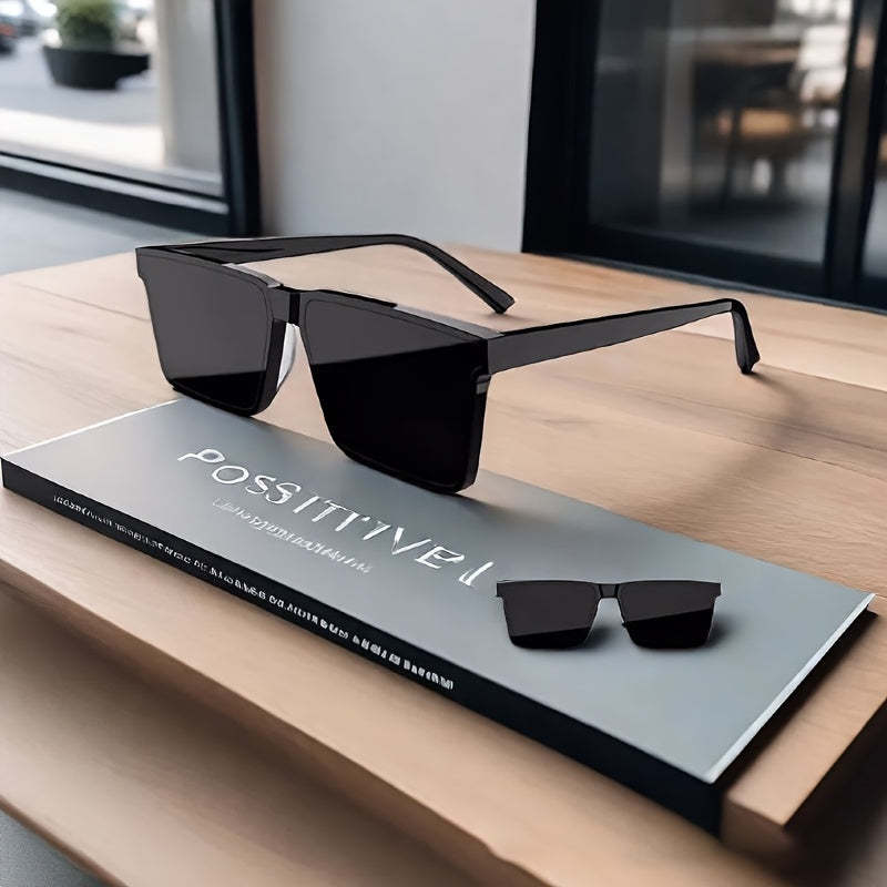 Fashionable sunglasses made of plastic and metal
