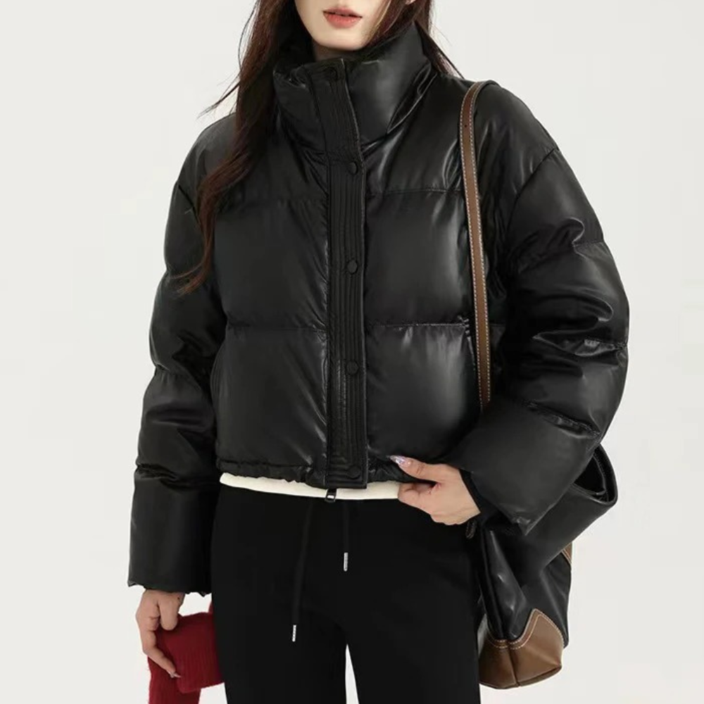 Modische Pufferjacke mit cropped Design