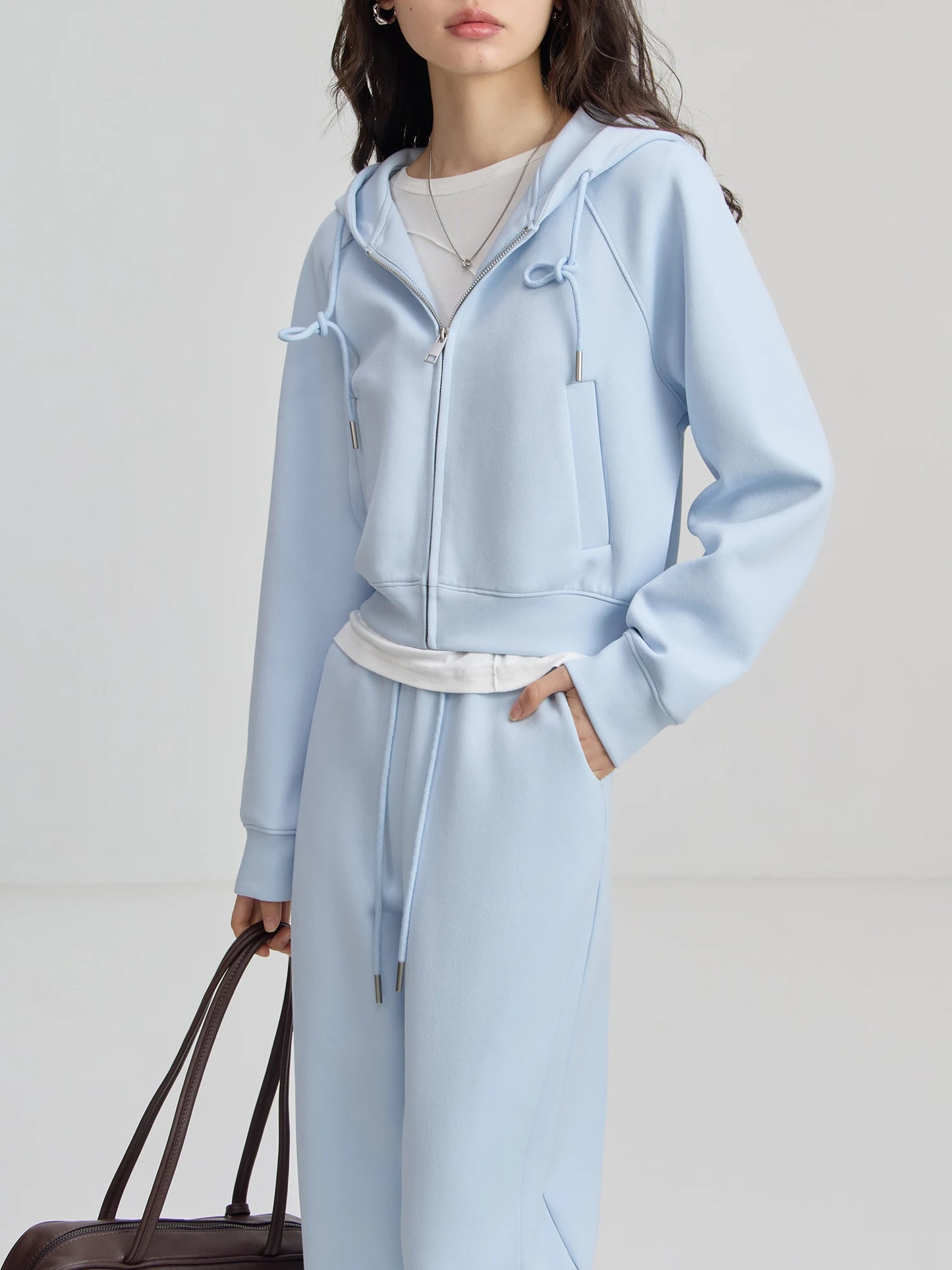 Modischer Damen Sweater-Anzug Set mit Cardigan und Hose