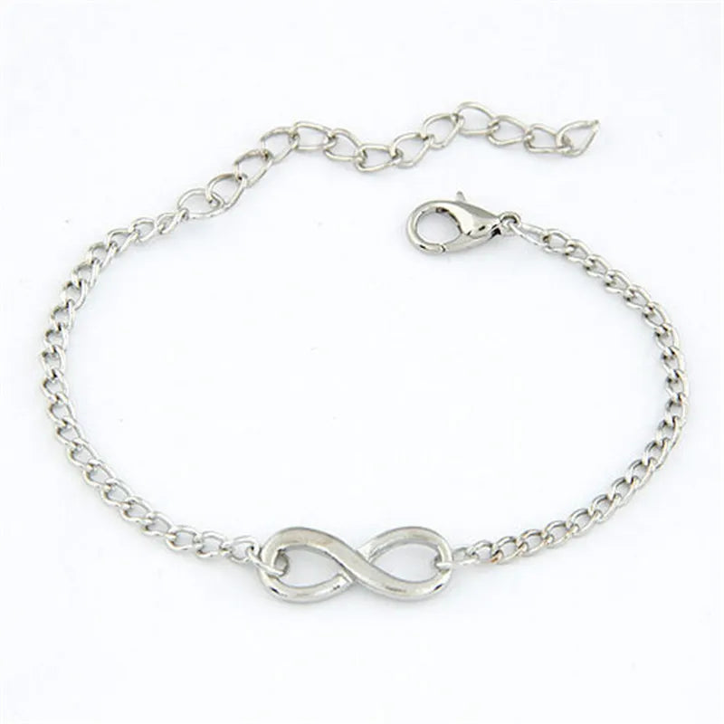 Modisches Infinity-Armband für Damen und Herren in und