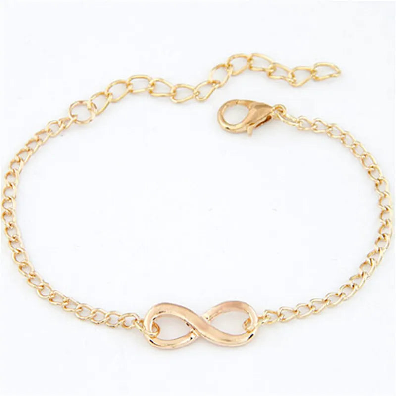 Modisches Infinity-Armband für Damen und Herren in und