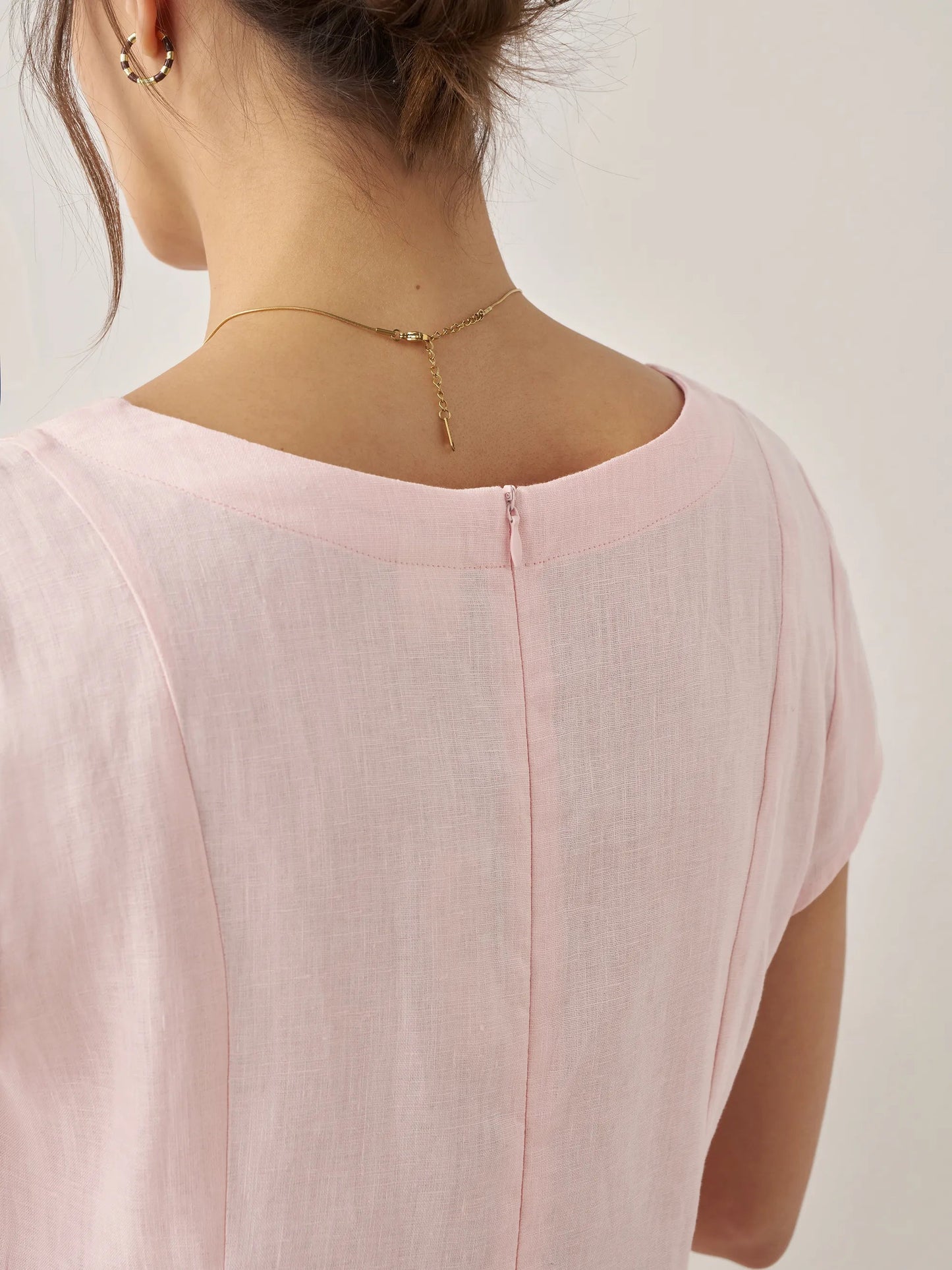 Linen summer dress women