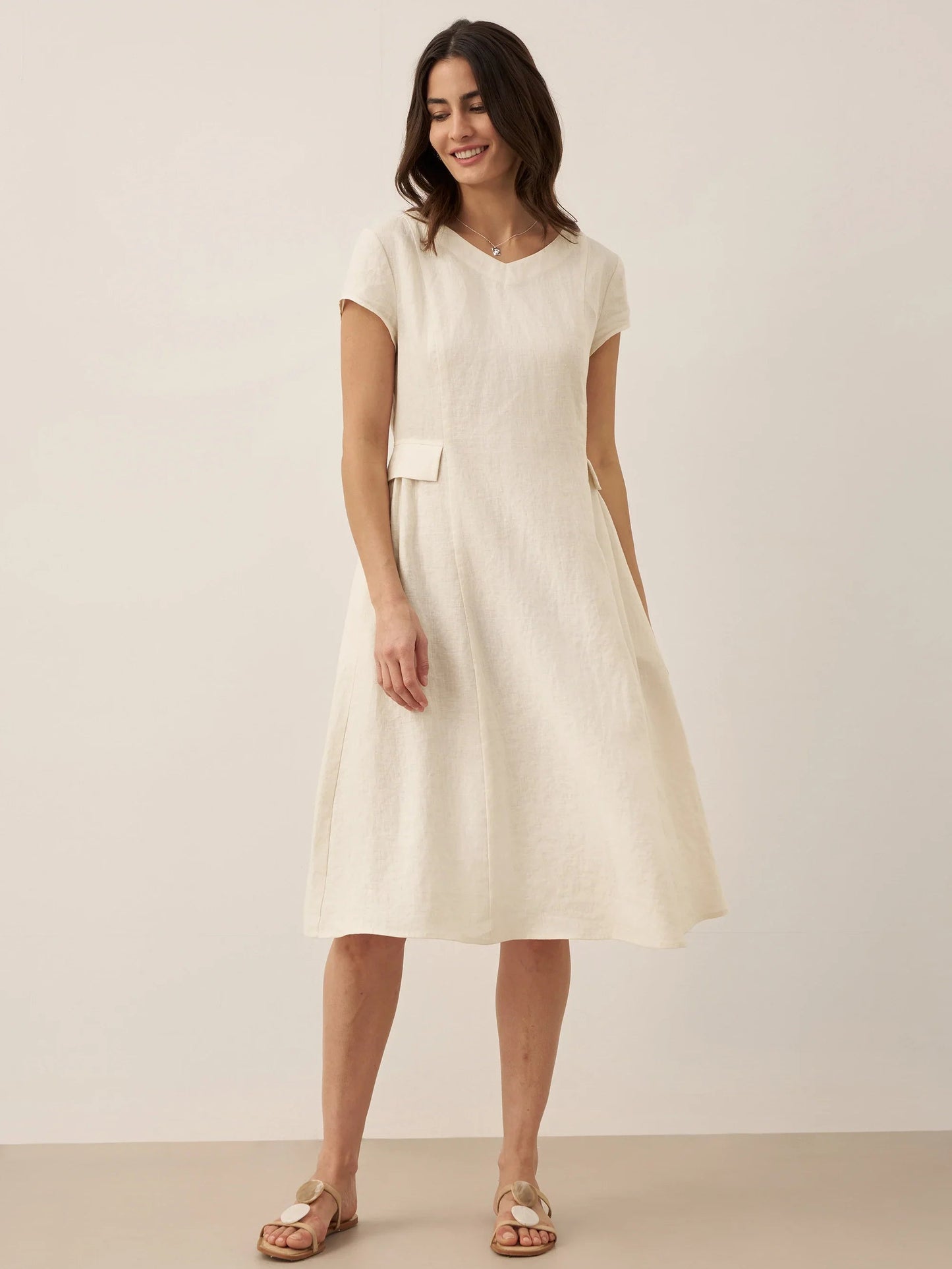 Linen summer dress women