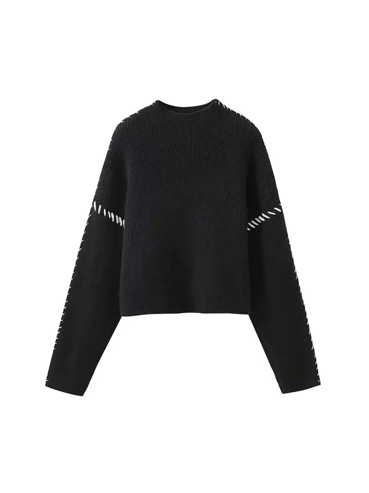 Maglione a collo alto oversize donna