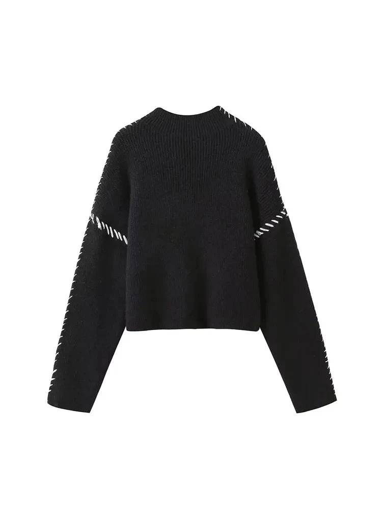 Maglione a collo alto oversize donna