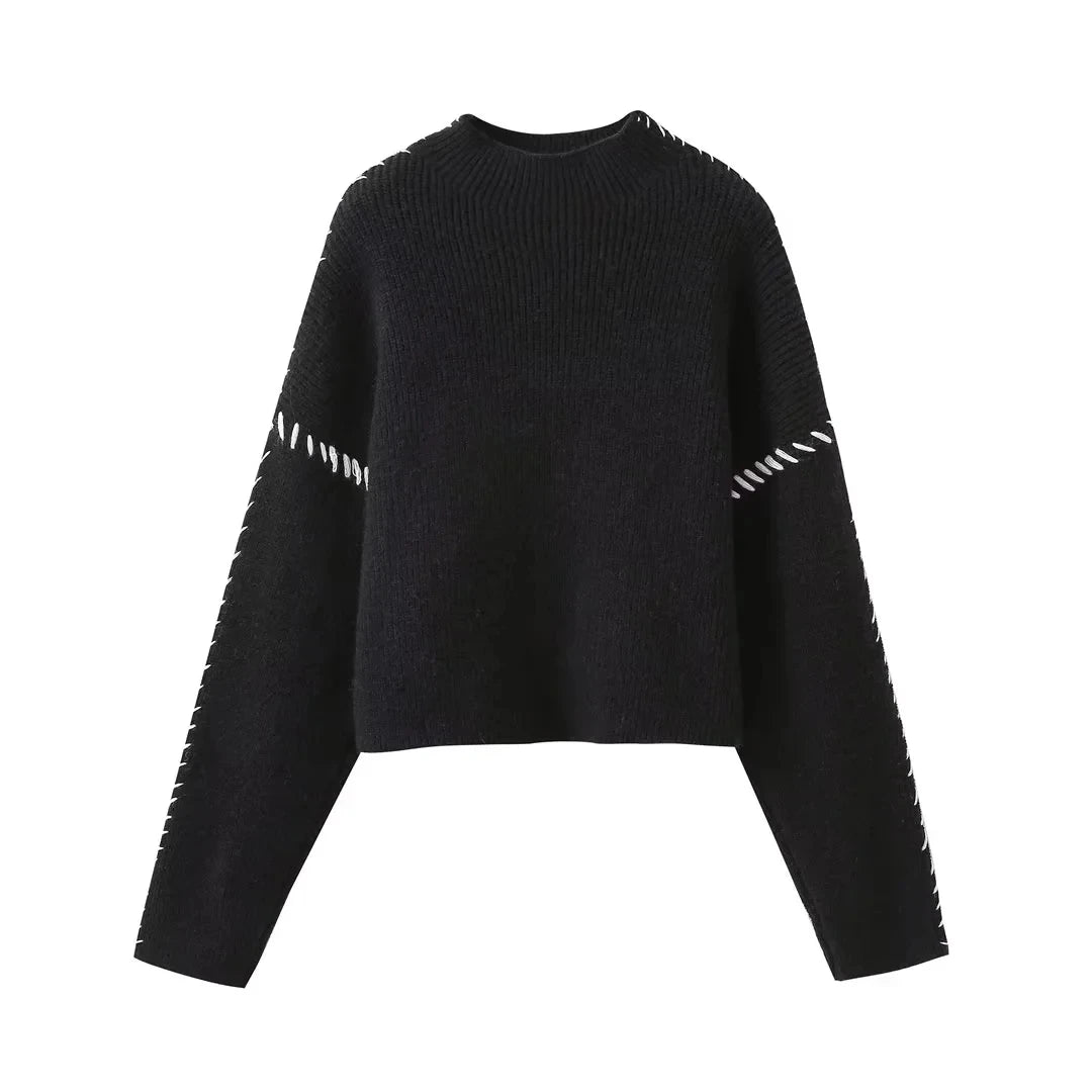 Maglione a collo alto oversize donna
