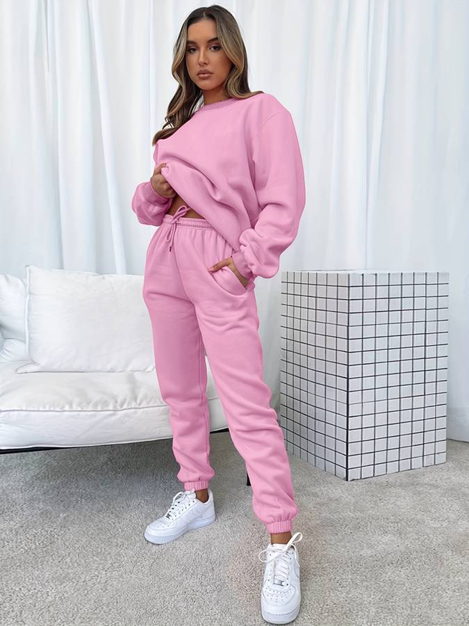 Oversized Damen-Sweat-Set