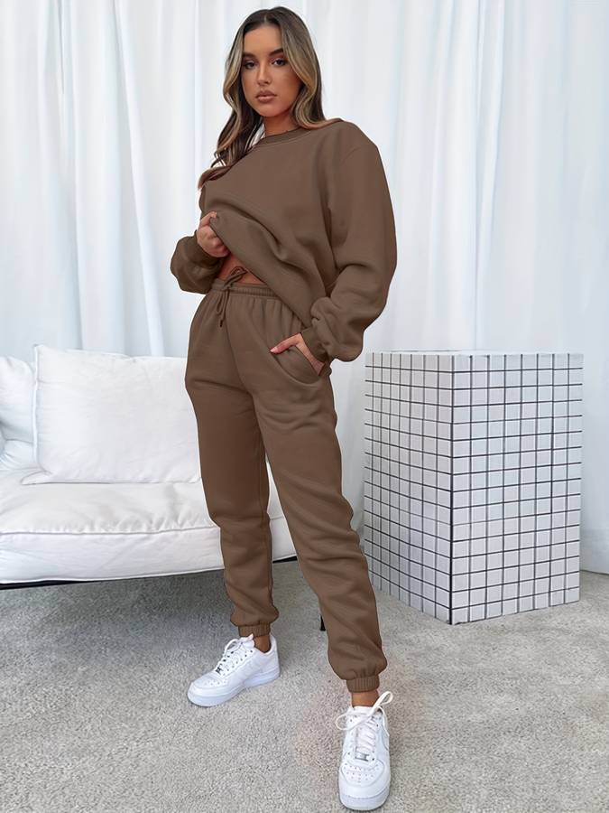 Oversized Damen-Sweat-Set