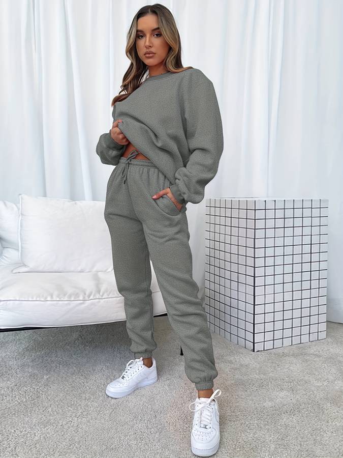 Oversized Damen-Sweat-Set