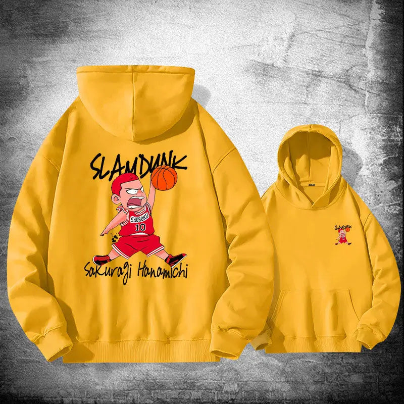Oversized Herren Hoodie mit Anime-Design