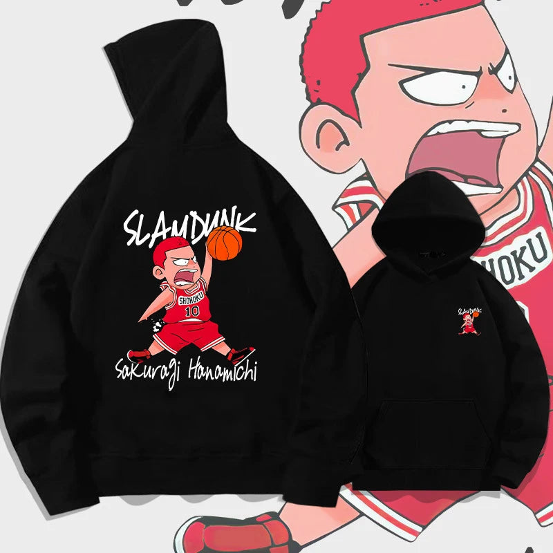 Oversized Herren Hoodie mit Anime-Design