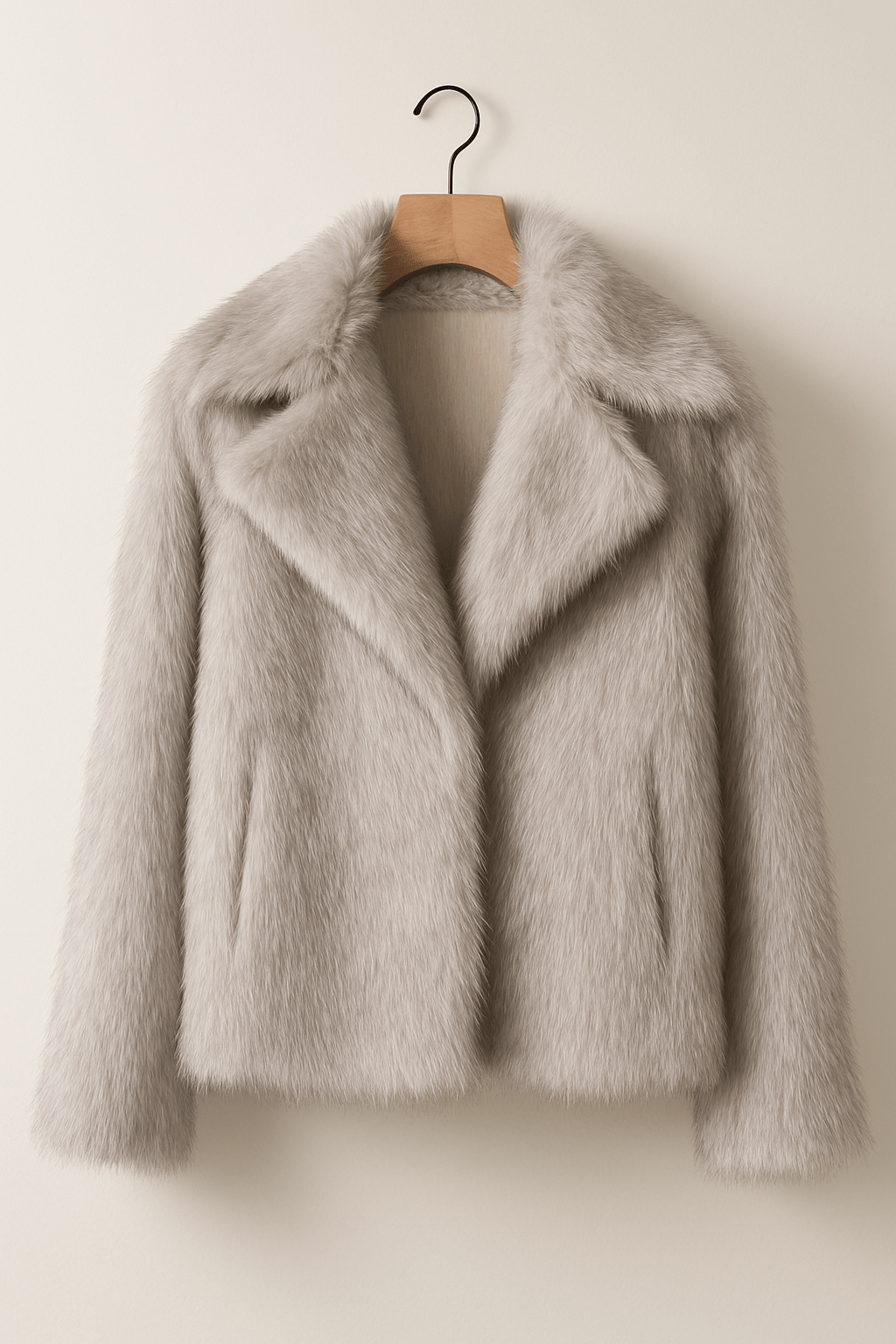 Giacca oversize in pelliccia sintetica