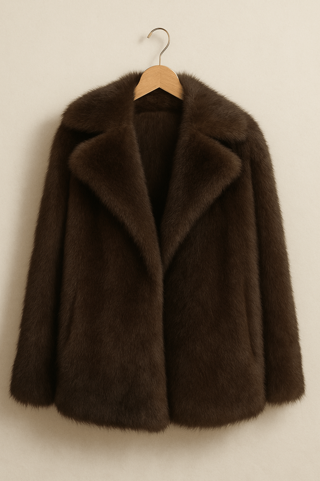 Giacca oversize in pelliccia sintetica