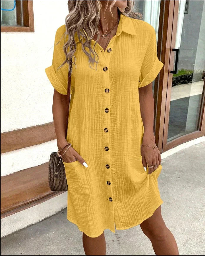 Oversized polo dress for women