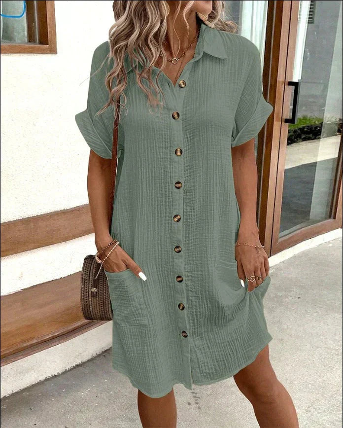 Oversized polo dress for women