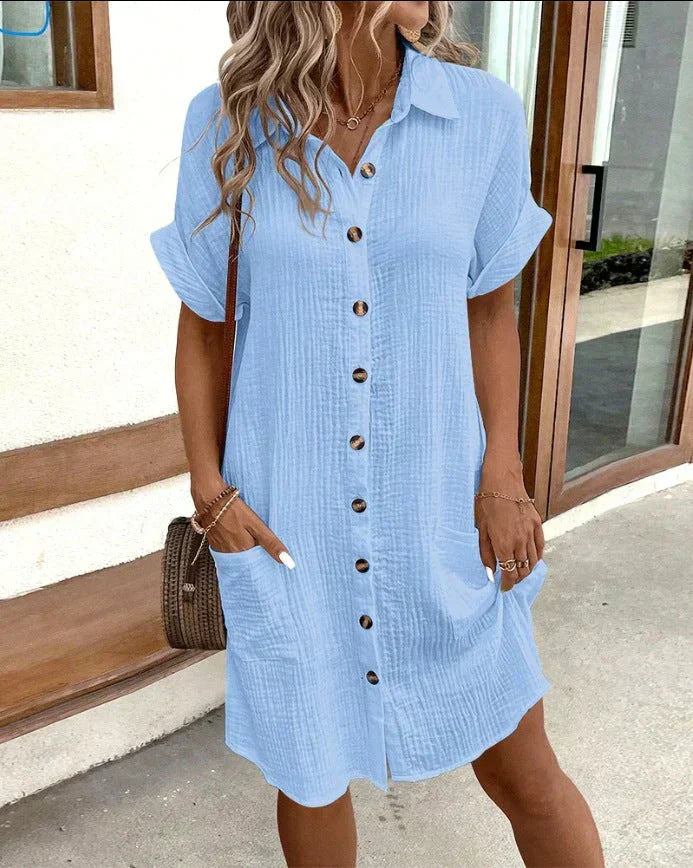Oversized polo dress for women