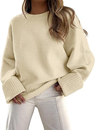 Oversized Pullover mit Rundhalsausschnitt