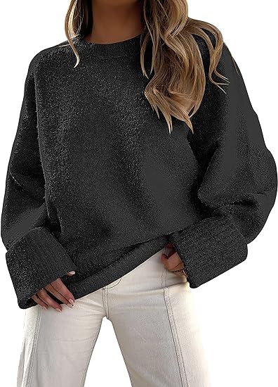 Oversized Pullover mit Rundhalsausschnitt