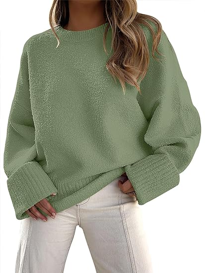 Oversized Pullover mit Rundhalsausschnitt