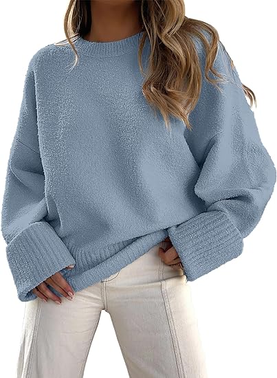 Oversized Pullover mit Rundhalsausschnitt