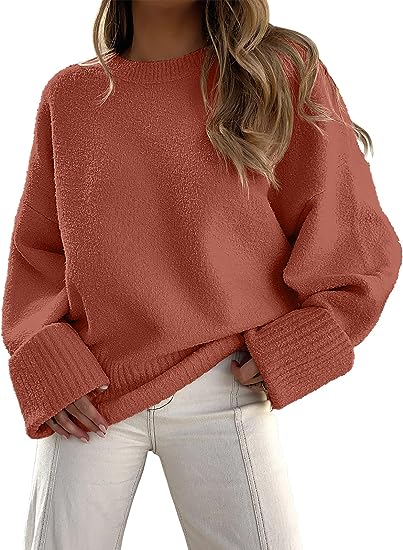 Oversized Pullover mit Rundhalsausschnitt