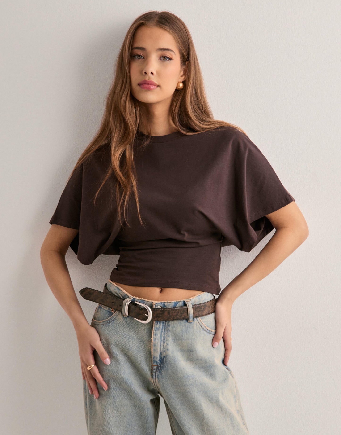 Oversized T-Shirt aus weicher Baumwollmischung
